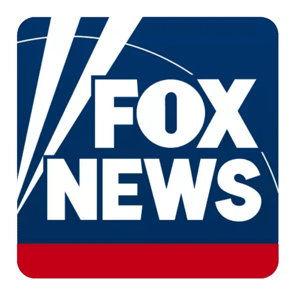 A logo of fox news with the word " fox " in white.